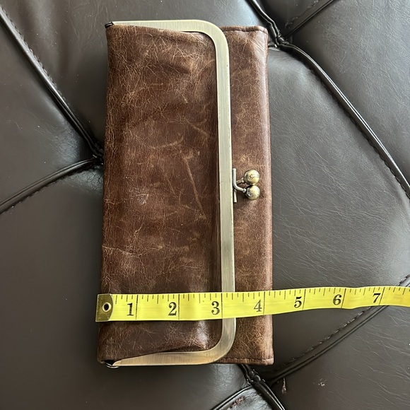 Vintage HOBO Brown Leather Wallet with ID Holder - Picture 10 of 12